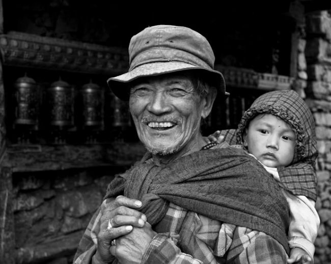 grandfather from manang