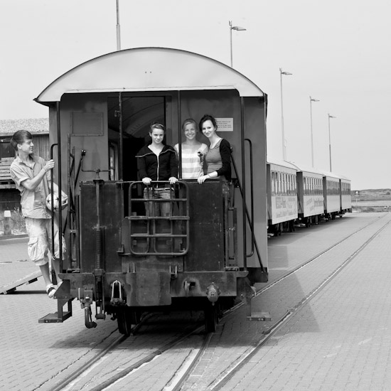 kids on the train