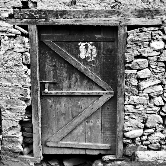 the door