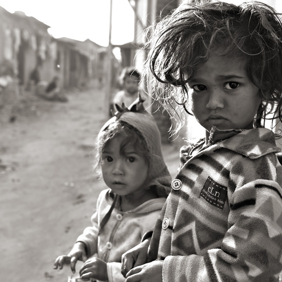 at the slums of kathmandu